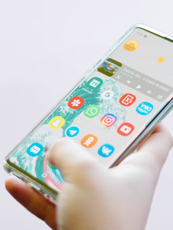 DocVault mobile app interface showcasing document management features